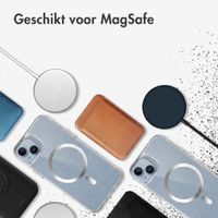 imoshion Clear Glitter Backcover met MagSafe Apple iPhone 14 - Zilver