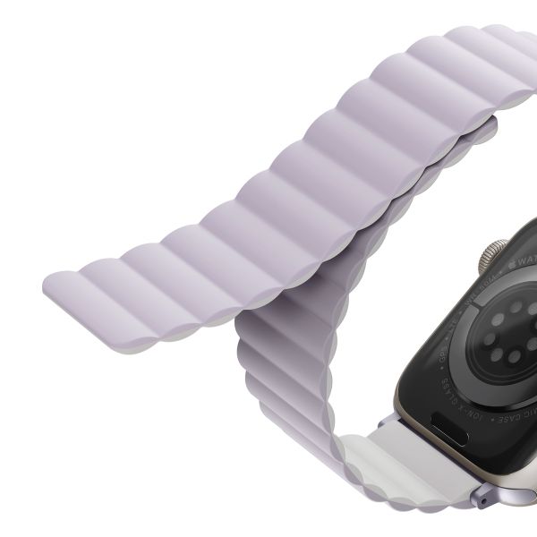 Uniq Revix dubbelzijdig bandje Apple Watch Series 1 t/m 11 / SE / Ultra (44/45/46/49 mm) - Lilac / White
