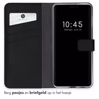 Selencia Echt Leren Bookcase iPhone 13 - Zwart