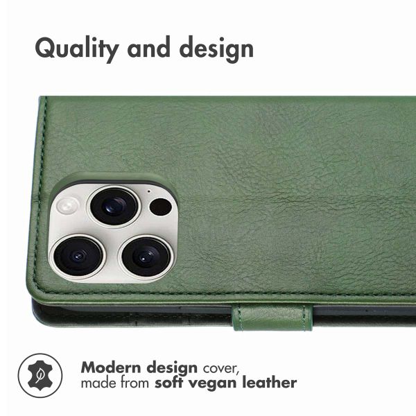 imoshion Luxury Bookcase Apple iPhone 16 Pro Max - Green