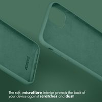 Accezz Liquid Silicone Back Cover Apple iPhone 11 Pro - Dark Green
