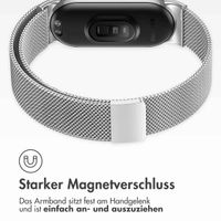 imoshion Milanees magnetisch bandje Xiaomi Smart Band 8 / 9 - Zilver