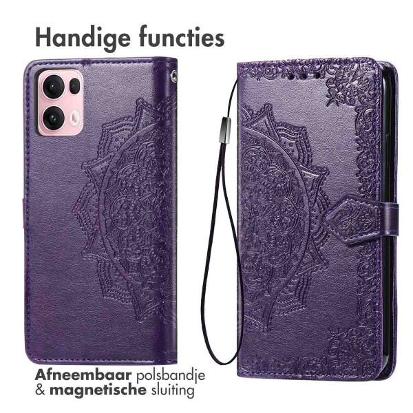 imoshion Mandala Bookcase Oppo Reno 13 Pro - Paars