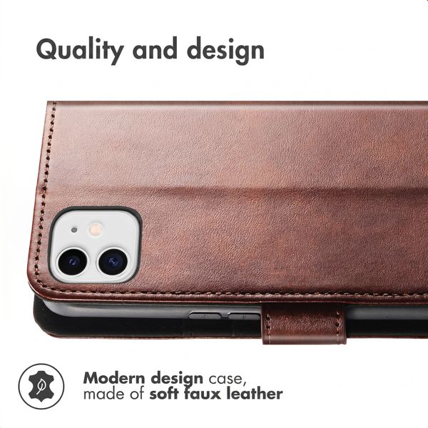 imoshion Luxury Bookcase Apple iPhone 11 - Dark Brown