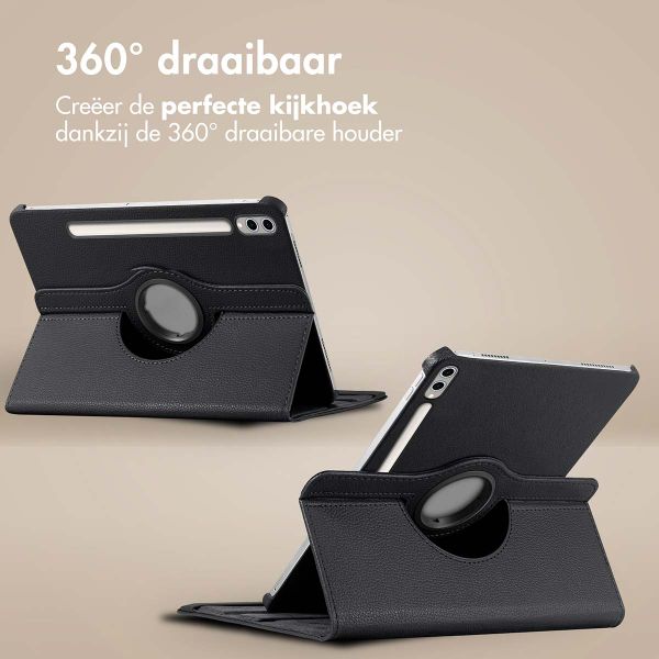 imoshion 360° draaibare Bookcase Samsung Galaxy Tab S10 Ultra / Tab S9 Ultra - Zwart