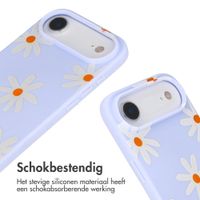 imoshion Siliconen design hoesje met koord Apple iPhone Air - Lila Flower Distance