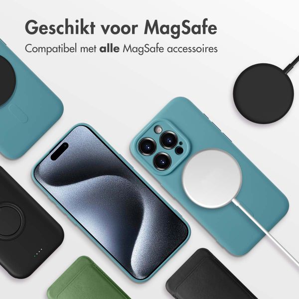 imoshion Color Backcover met MagSafe iPhone 15 Pro - Smoke Green