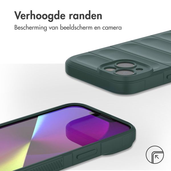 imoshion EasyGrip Backcover Apple iPhone 14 - Donkergroen