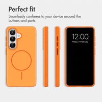 imoshion Colour Back Cover with Thin MagSafe Ring Samsung Galaxy S26 - Orange