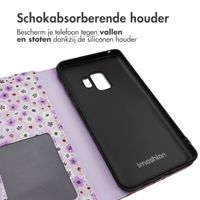 imoshion Design Bookcase Samsung Galaxy S9 - Purple Flowers