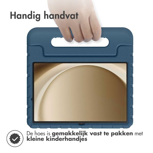 imoshion Kidsproof Backcover met handvat voor de Samsung Galaxy Tab A9 Plus - Donkerblauw