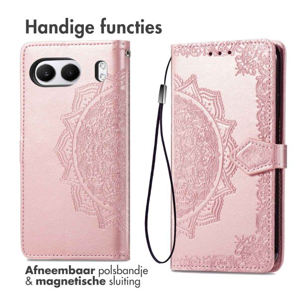 imoshion Mandala Bookcase OnePlus Nord 4 - Rosé Goud