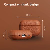 Accezz Echt Leren Case AirPods Pro 2 - Cognac