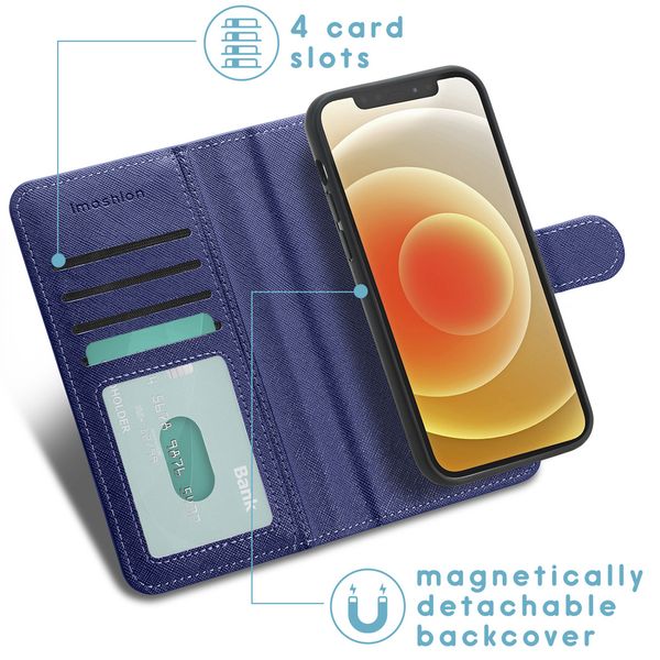 imoshion Luxe Portemonnee iPhone 12 (Pro) - Donkerblauw