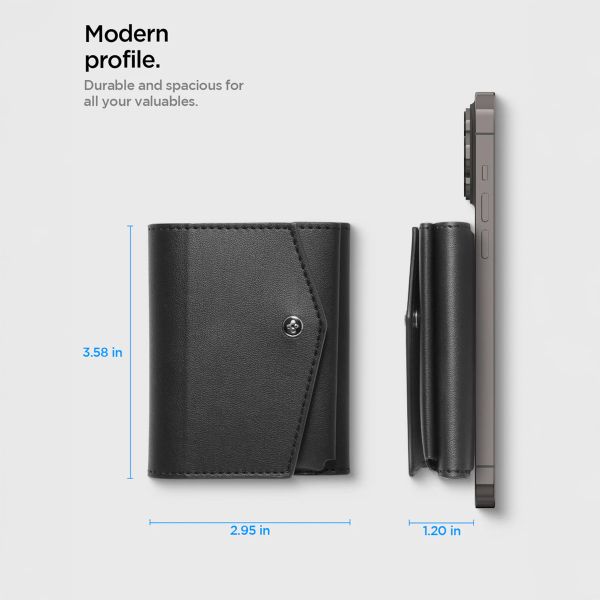 Spigen Valentinus Pro MagFit kaarthouder - Zwart