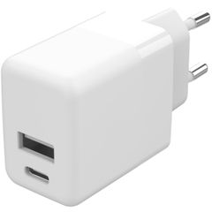 imoshion Wall Charger - Oplader - USB-C en USB aansluiting - Power Delivery - 20 Watt - Wit