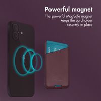 Accezz Leather Card Holder - Compatible with MagSafe and Qi2 - Heath Purple