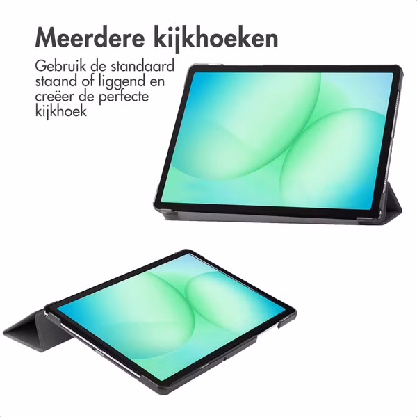 Accezz Trifold Bookcase Samsung Galaxy Tab A11 Plus - Zwart
