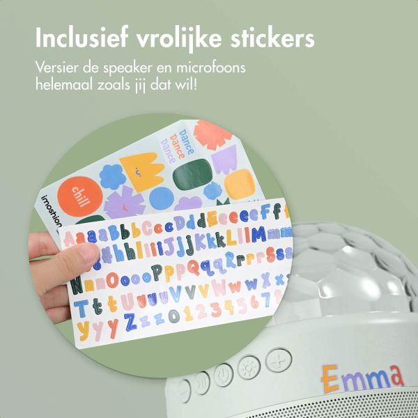 imoshion Sing & Shine Karaoke set - Speaker en 2 microfoons - Mintgreen