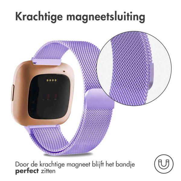 imoshion Milanees magnetisch bandje Fitbit Versa 2 / Versa Lite - Paars