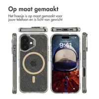 imoshion Clear Glitter Backcover met MagSafe Apple iPhone 16 - Goud