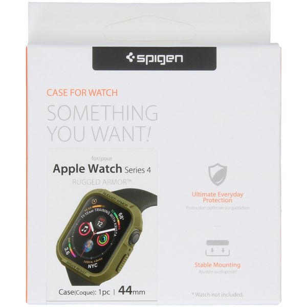 Spigen Rugged Armor™ Case Apple Watch 4 / 5 / 6 / SE - 44 mm - Groen
