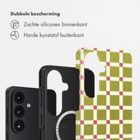Selencia Vivid Backcover met MagSafe Samsung Galaxy S26 - Check This Olive