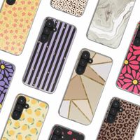 imoshion Design hoesje Samsung Galaxy S24 FE - Sparkle Lines Lavender