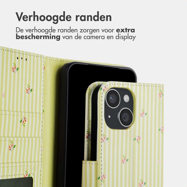 imoshion Design Bookcase Apple iPhone 15 - Garden Stripes