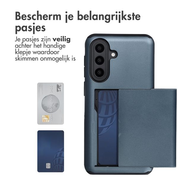 imoshion Backcover met pasjeshouder Samsung Galaxy A57 (5G) - Donkerblauw