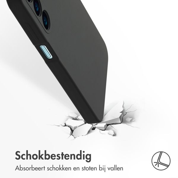 Accezz Liquid Silicone Backcover Samsung Galaxy A16 - Zwart