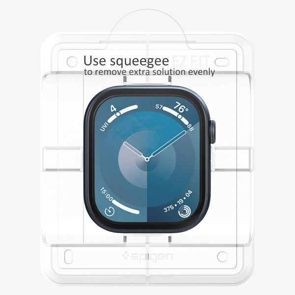 Spigen EliteShield EZ Fit Screenprotector met applicator Apple Watch Series 10 / 11 - 46 mm - Transparant