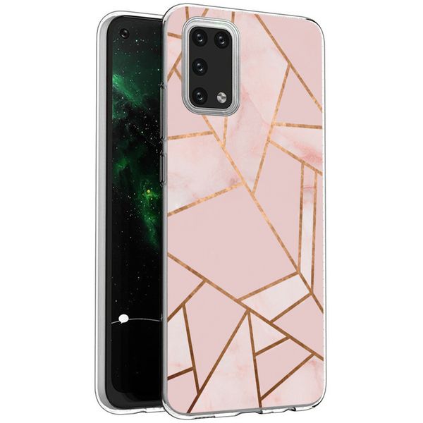 imoshion Design hoesje Samsung Galaxy A02s - Grafisch Koper / Roze