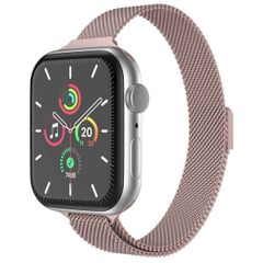 imoshion Slim Milanees bandje Apple Watch Series 1 t/m 9 / SE (38/40/41 mm) | Series 10 (42 mm) - Roze