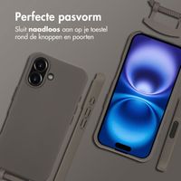 imoshion Color Backcover met afneembaar koord MagSafe Apple iPhone 16 - Black Coffee