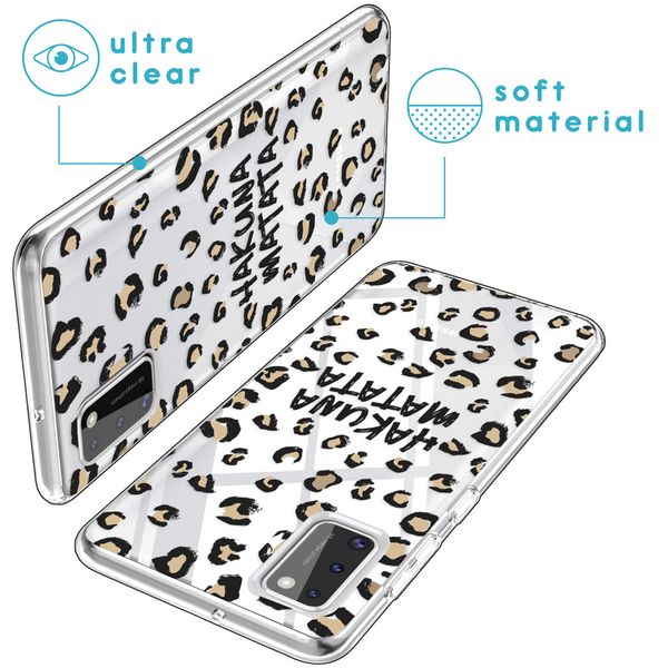 imoshion Design hoesje Samsung Galaxy A41 - Luipaard - Bruin / Zwart