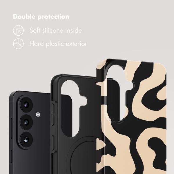 Selencia Vivid Back Cover Samsung Galaxy S26 - Art Wave Black