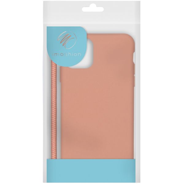 imoshion Color Backcover met afneembaar koord Apple iPhone 12 (Pro) - Peach