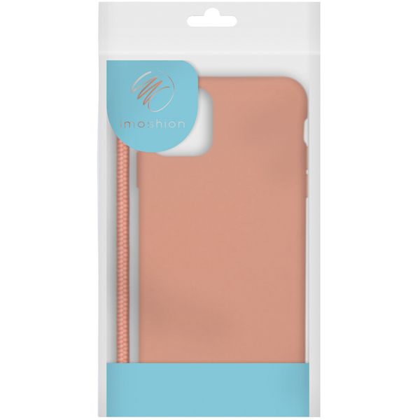 imoshion Color Backcover met afneembaar koord iPhone 12 (Pro) - Peach