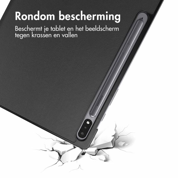 imoshion Trifold Bookcase Samsung Galaxy Tab S8 Plus / S7 Plus / S7 FE 5G - Zwart