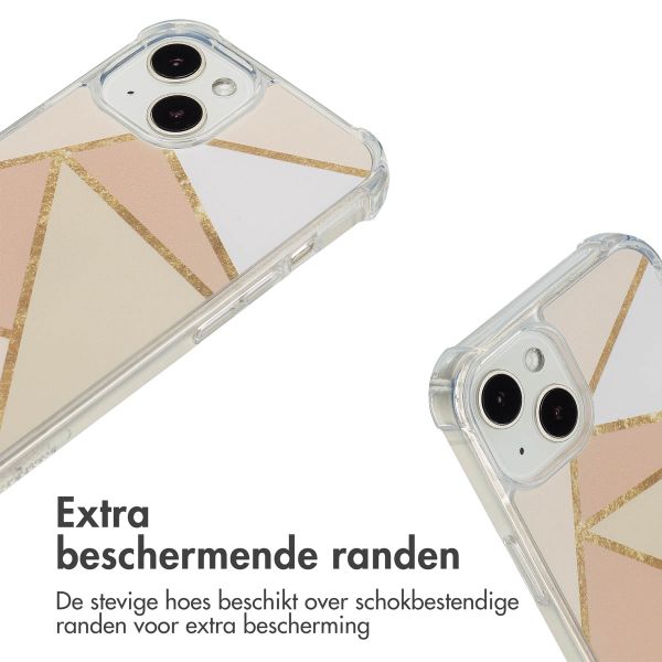 imoshion Design hoesje met koord Apple iPhone 13 - Beige Graphic