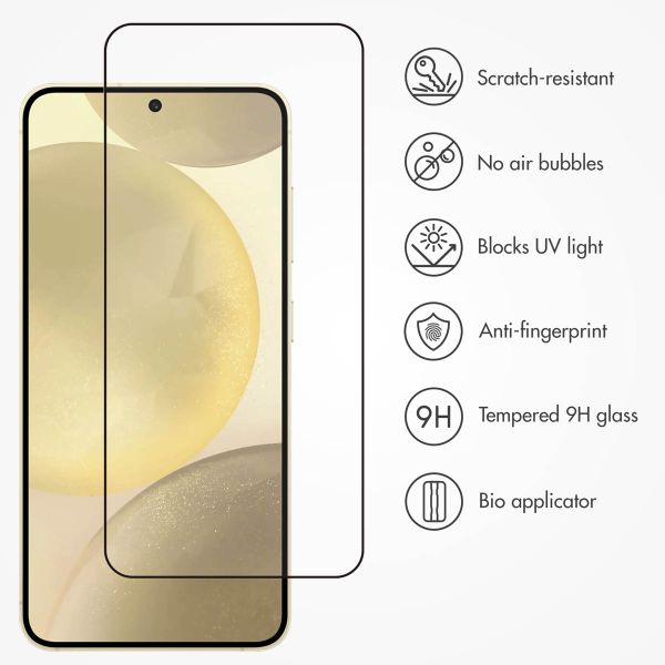 Accezz Tempered Glass Full Cover Screenprotector with Applicator Samsung Galaxy S25 Plus