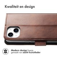 imoshion Luxe Bookcase Apple iPhone 14 / 13 - Donkerbruin