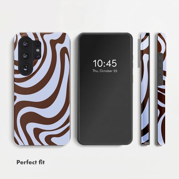 Selencia Vivid Back Cover Samsung Galaxy S26 Ultra - Dream Swirl Chocolate