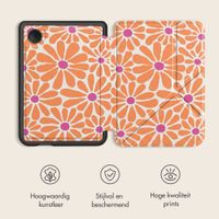 imoshion Design Vouwbare Bookcase Kobo Clara Colour / BW - Orange Flowers Connect