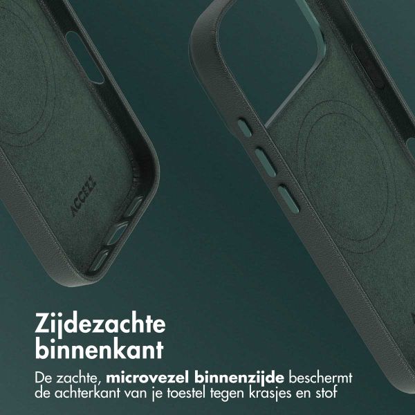 Accezz MagSafe Leather Backcover Apple iPhone 17 Pro - Cedar Green