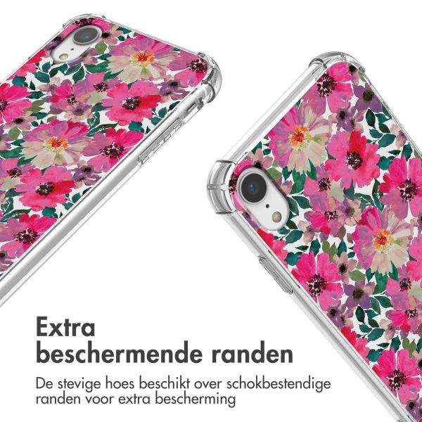 imoshion Design hoesje met koord iPhone Xr - Flower Water