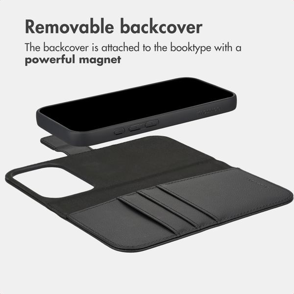 imoshion Detachable 2-in-1 Luxury Bookcase Apple iPhone 17 Pro - Black