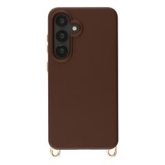 Selencia Rivièra MagSafe Backcover met afneembare haakjes Samsung Galaxy A55 (5G) / A35 - Choco Brown