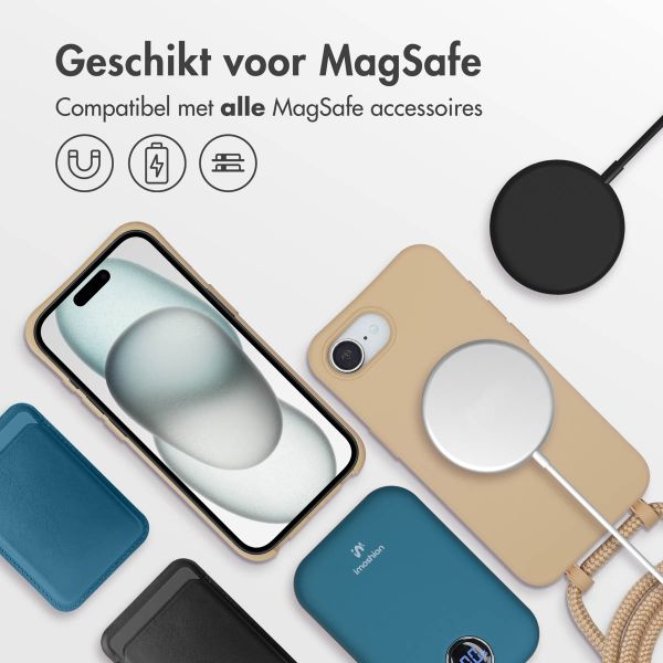 imoshion Color Backcover met afneembaar koord MagSafe Apple iPhone 16e - Nude
